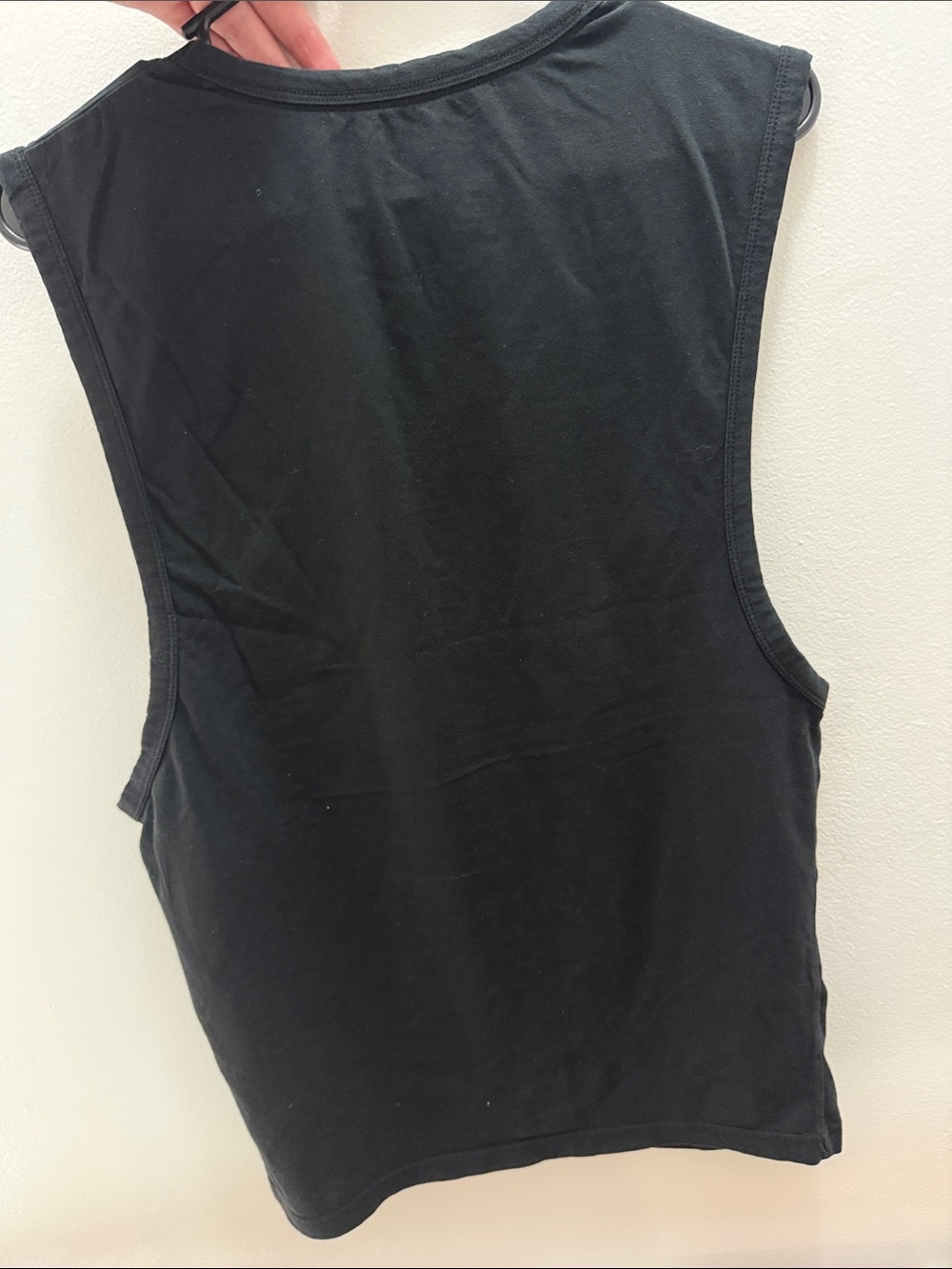 Calvin Klein Black Muscle Tank with Vibrant Multicolor Graphic - Picture 3 of 3